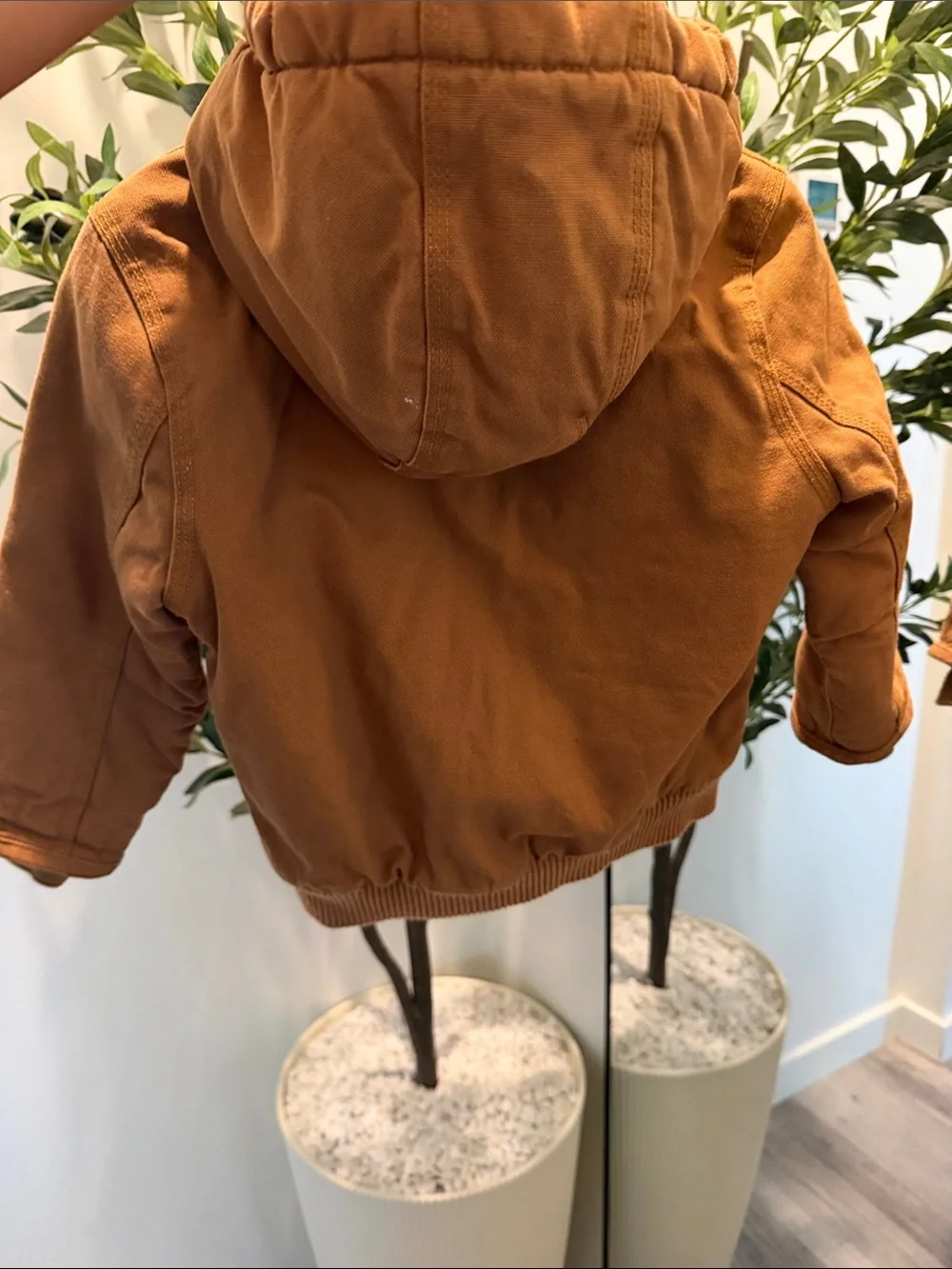 Carhartt Kids Hooded Puffer Jacket in Carhartt Brown